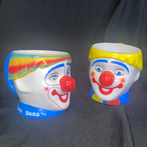 🤡Clown mugs,Barnum and Bailey,plastic,have only been used as decoration, 🤡 - Picture 11 of 14
